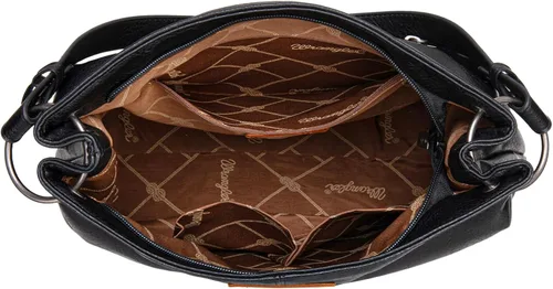 Miniatura 21 de Wrangler Hobo - Bolsas para mujer de cuero vegano con asa superior, bolsos de hombro y bolsos