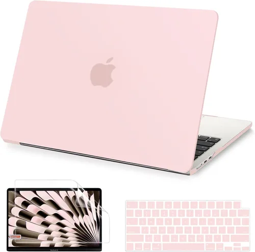 Miniatura 10 de AKIT Funda compatible con MacBook Air de 13 pulgadas M5 2026 2025-2022 M4/M3/M2 A3449 A3240 A3449 A3113 A2681, funda rígida delgada para laptop