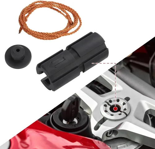 MOTOQUEEN Adaptador de montaje de vástago para Quad Lock Rokform Car Mount Your Phone para Ducati Panigale-Solución perfecta de montaje de teléfono