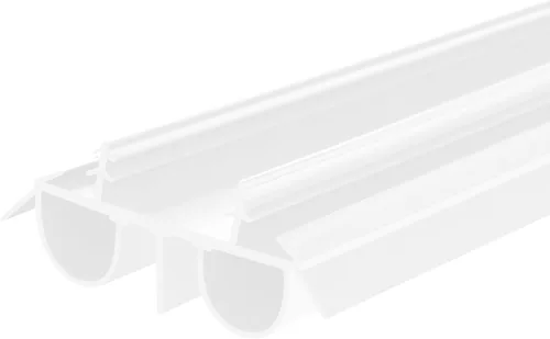 Burlete de sellado de doble bombilla deslizante con ranura de 36 pulgadas para la parte inferior de la puerta – Sello duradero para eficiencia