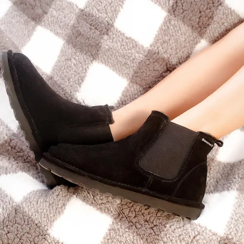 Miniatura 6 de BEARPAW Botines Drew de varios colores para mujer, botas de tobillo para mujer, botas de invierno cómodas