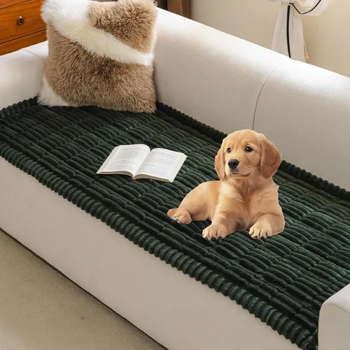 MYSKY HOME Fundas para sofá de 3 cojines, aptas para mascotas, fundas de sofá lavables para mascotas, fundas protectoras de muebles, fundas Verde