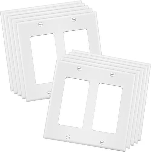 Miniatura 33 de Placa de pared Decora sin tornillos de 4 segmentos, placa frontal eléctrica para interruptor de luz, interruptor inteligente, receptáculo