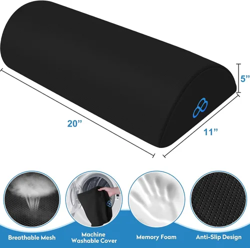 Miniatura 2 de StepLively Almohada Ergonómica de Reposapiés para Debajo del Escritorio en el Trabajo, Almohada de Soporte Reposapiés Anti-Fatiga para Alivio