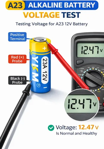 Miniatura 4 de YKM Batería alcalina de 23A de 12 voltios A23 MN21/23 L1028f de 12 V para ventilador de techo remoto abridor de puerta de garaje, paquete de 5