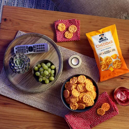 Miniatura 6 de Quaker - Patatas fritas de arroz, sin gluten, mezcla de variedad dulce y salada de 4 sabores, porción única, 19 g, paquete de 30
