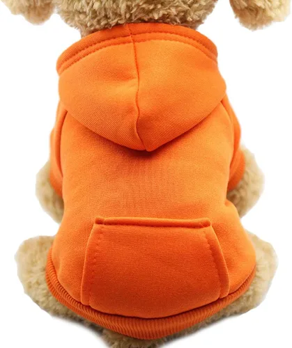 Miniatura 12 de Jecikelon Sudadera con capucha para perro de invierno con bolsillos, ropa cálida para perros pequeños, abrigo de chihuahua, ropa de cachorro y gato
