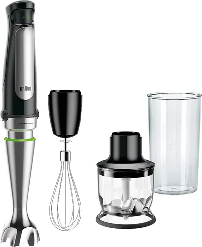 Braun MultiQuick MQ7025X Batidora de mano, mezcla más rápida y fina | Hand Blender,Blender For Smoothies,Electric Whisk,Stick Blender With Chopper,