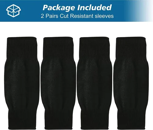 Miniatura 2 de 2 pares de fundas protectoras para brazos, resistentes a los cortes, protectores de brazo antiabrasión, brazalete de seguridad para jardín, cocina