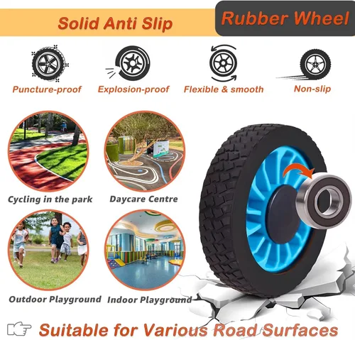Miniatura 4 de Triciclo infantil para preescolares a partir de 3 años, ideal para patio de juegos al aire libre y guardería, triciclo de pedal de metal duradero