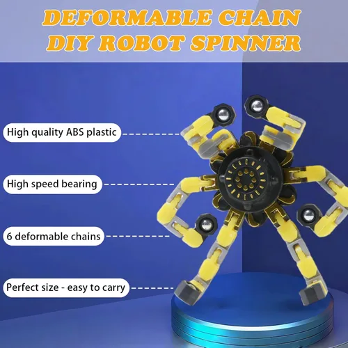 Miniatura 3 de 12 piezas Fidget Spinners Transformables Juguetes Fidget Avanzados para Niños para Alivio del Estrés Fidget Spinners Ideales como Juguetes