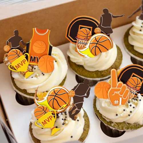 Miniatura 6 de Whaline 3 paquetes de moldes de fondant de baloncesto con temática deportiva, moldes de silicona, moldes de caramelo de chocolate para cocina