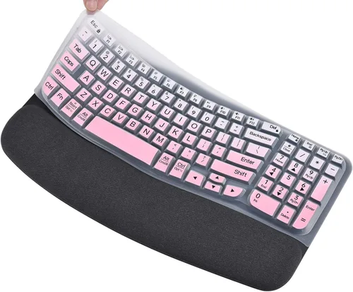 Miniatura 10 de Logitech Wave Keys MK670 Combo - Funda para teclado Logitech Wave Keys, funda protectora ergonómica inalámbrica para teclado, accesorios de piel