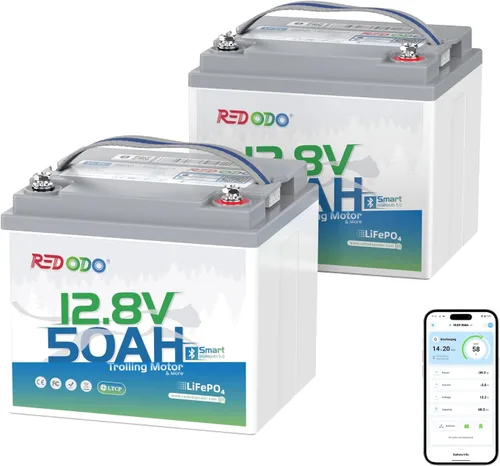 Miniatura 30 de Redodo Paquete de 3 baterías de litio de 12 V 100 Ah Grupo 24, ciclo profundo de 1280 Wh con BMS de 100 A, batería recargable de litio de más