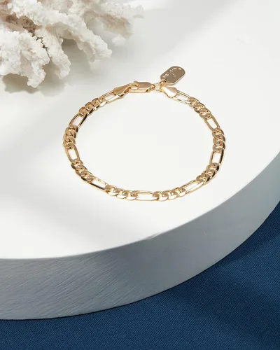 Miniatura 2 de Nautica Pulsera para hombre - Pulsera de cadena de eslabones Figaro
