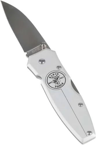 Miniatura 3 de Klein Tools 44001 Cuchillo de bloqueo ligero de 2-1/2 pulgadas con hoja de punto de caída