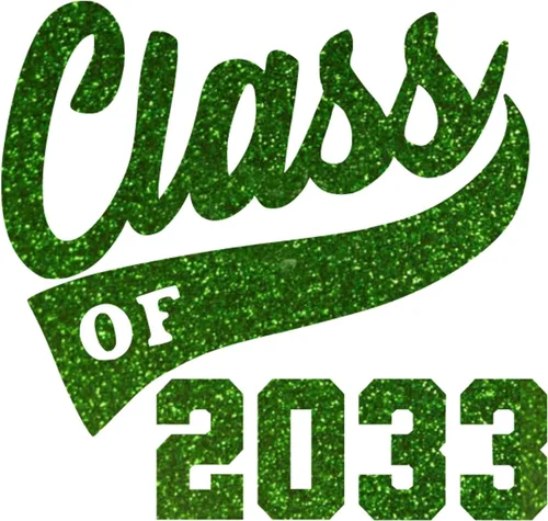 Miniatura 27 de Graduation Iron On Transfer, Class of 2033 Tshirt Decal, High School College Senior Shirt Sticker, HTV Graduate Patch, Pick Size Color, Iron-On Gold