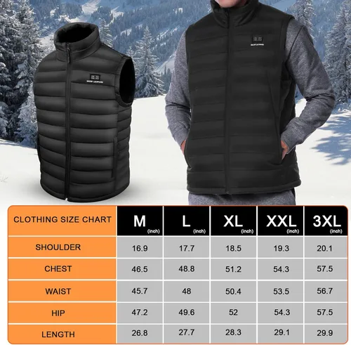 Miniatura 3 de Men's Heated Vest with Battery Pack Heated Hunting Vest, Winter Warming Heating Vest for HikingGolfing