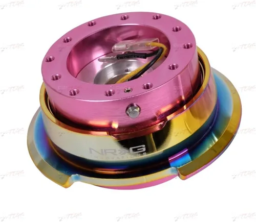 Miniatura 7 de NRG Innovations SRK-280BK/MC Quick Release (cuerpo negro/anillo de cromo de titanio)