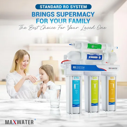 Miniatura 7 de Max Water Sistema de filtración de agua estándar de 5 etapas 100 GPD (galones por día) RO (ósmosis inversa) para trabajo pesado - montaje debajo