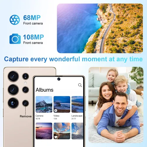 Miniatura 3 de Fadnou I25 Ultra Teléfono Celular Desbloqueado, Bolígrafo Integrado, Batería de Smartphone 7000mAh, Pantalla HD de 6.99", Teléfonos Desbloqueados