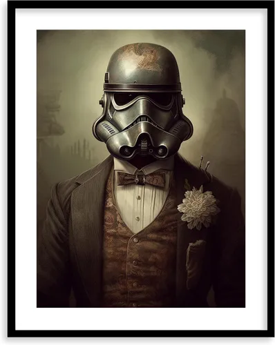 Miniatura 28 de Láminas de Arte de Retratos Victorianos de Star Wars - Impresión de Arte Fino Giclée Premium - Decoración de Pared Steampunk Estética, Póster Darth
