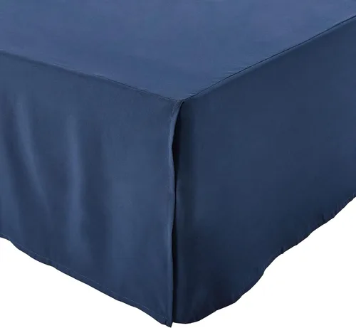 Miniatura 11 de Amazon Basics Falda de cama ligera plisada suave, lavable a máquina, tamaño King, color blanco hueso, sólido Blanco roto