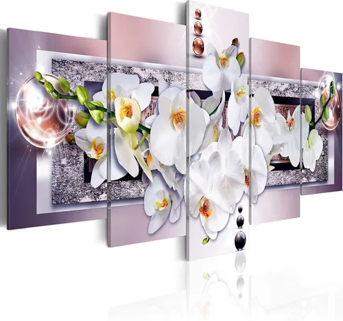 Miniatura 39 de Lienzo decorativo con impresión artística de diseño de orquídea de Artgeist Orquídea #01