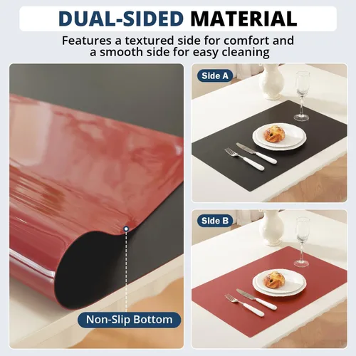 Miniatura 18 de Protector de mesa transparente de 12 x 36 pulgadas, 1.5 mm de grosor, cubierta de mesa de plástico impermeable, protector de mesa transparente