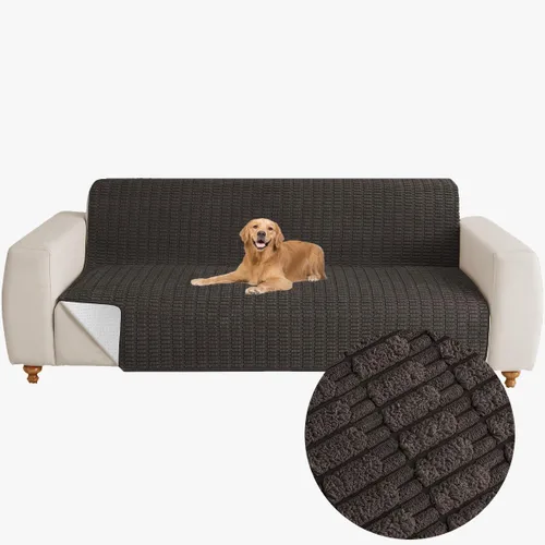 Miniatura 13 de Muamar Funda para Cama de Perro Protector de Sofá, Antideslizante Impermeable Fundas de Sofá para Sala de Estar Fundas de Sofá, Tapete de Sofá, Negro