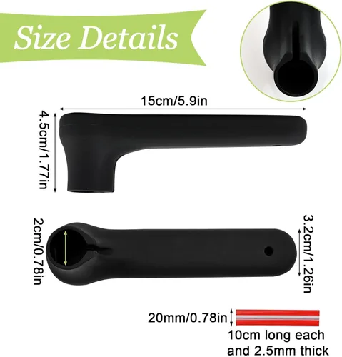 Miniatura 2 de Fundas para manijas de puerta, 4 piezas de silicona negra mate para manijas de puerta, cubiertas para pomos de puerta, protectores antiestáticos