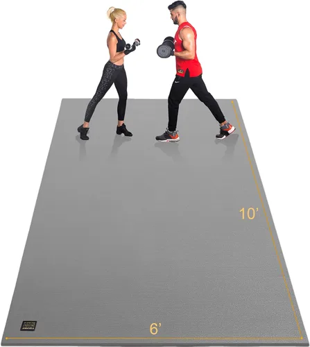 Miniatura 13 de GXMMAT Extra Large Exercise Mat 16'x6'/12'x6'/10'x6'/8'x6'(7mm), Extra Wide Workout Mats for Home Gym Flooring, Non-Slip Thick Durable Cardio Mat