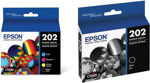 Epson T202 Claria - Tinta de capacidad estándar negro y color - Paquete combinado de cartuchos y T202 Claria - Tinta de capacidad estándar negra -