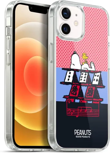 Miniatura 309 de Head Case Designs Funda de gel con licencia oficial de Peanuts Snoopy & Woodstock Halfs and Laughs [protección de grado militar] compatible