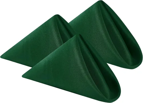 Miniatura 16 de Cupuamon Servilletas de Tela 20x20 pulgadas de Poliéster Lavables Servilletas de Cena Suaves Servilletas de Mesa para Bodas Fiestas Cenas Banquetes