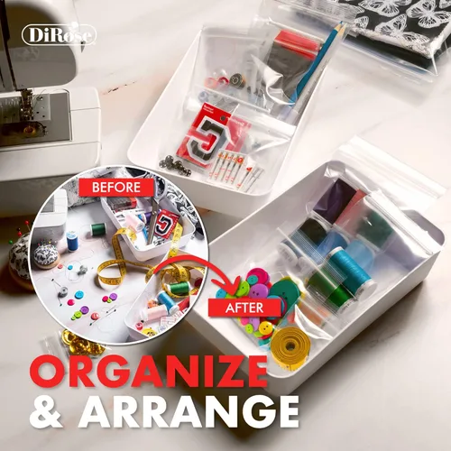 Miniatura 7 de Dirose Bolsas de polietileno transparentes con cierre de 4 x 5 pulgadas, paquete de 100, 2 mil de grosor, bolsas de plástico resellables
