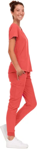 Miniatura 50 de Natural Uniforms Conjunto de ropa quirúrgica elástica para mujer con tallas regulares y pequeñas