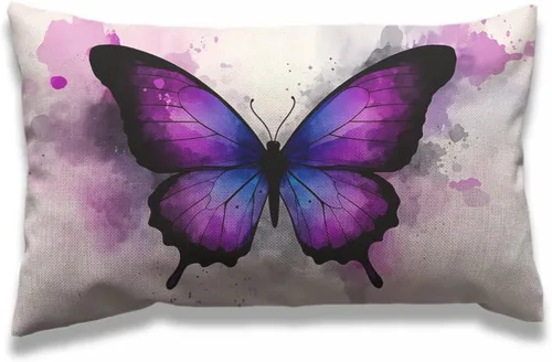 Miniatura 16 de AOYEGO Funda de almohada decorativa 12x20 pulgadas con diseño de aguacate haciendo ejercicio con aro hula hoop, fundas de almohada rectangulares