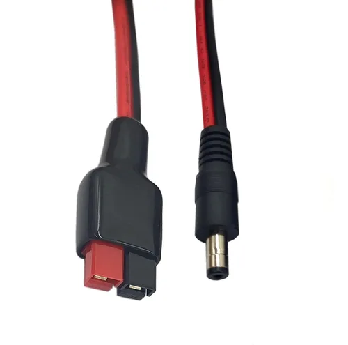 Miniatura 2 de Cable de extensión de enchufe de alimentación de 14 AWG CC de 0.217 in x 0.083 in para batería de reserva del generador y panel solar plegable