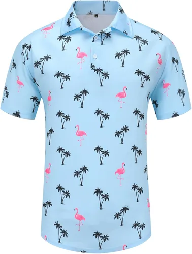 Miniatura 56 de Camisas de golf para hombre, Dry Fit, camisa de golf de manga corta, divertidas camisas polo de golf
