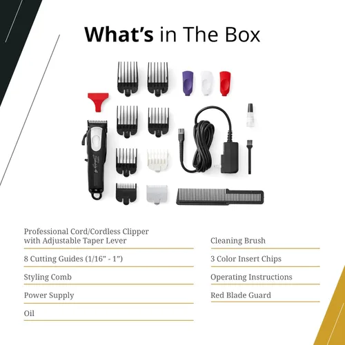 Miniatura 5 de Wahl Professional - Sterling 4 - Cortapelos inalámbricos para hombres y mujeres - Herramientas profesionales de corte de pelo de calidad de peluquero