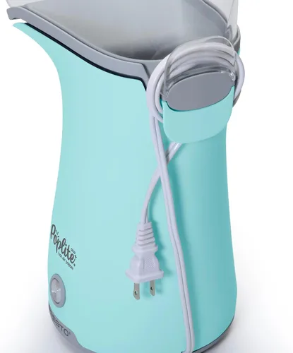 Miniatura 4 de Presto 04867 Poplite Plus Hot Air Popcorn Popper - Taza Medidora Incorporada + Derrite Mantequilla, Fácil de Limpiar, Enrollador de Cable Aguamarina