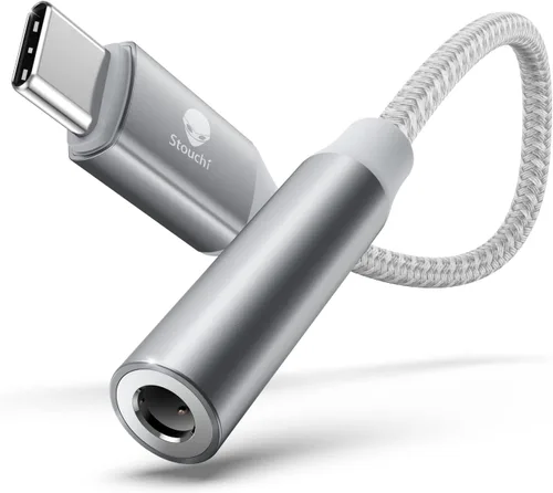 Miniatura 8 de Stouchi Adaptador USB C a dongle de 0.138 in, cable de audio tipo C, chip DAC de alta fidelidad para iPhone 17/16/15, Pixel 9/8/7/6, iPad, Samsung