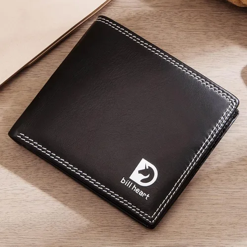 Miniatura 5 de Cartera de cuero genuino RFID para hombre