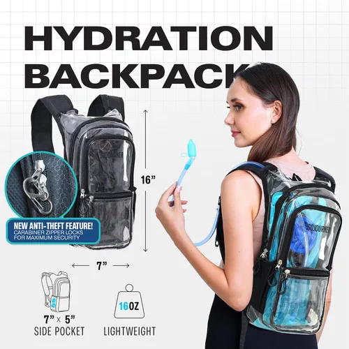 Miniatura 2 de SoJourner Bags, Rave Hydration Pack - Bolsa de agua de 2L incluida, para festivales, raves, senderismo, ciclismo, fiestas, escalada, carrera y más