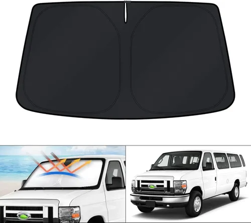 Miniatura 218 de KUST - Parasol plegable para parabrisas para Ford Ranger, accesorios 2019-2025 2026, parasol personalizado para ventana, protector solar plegable