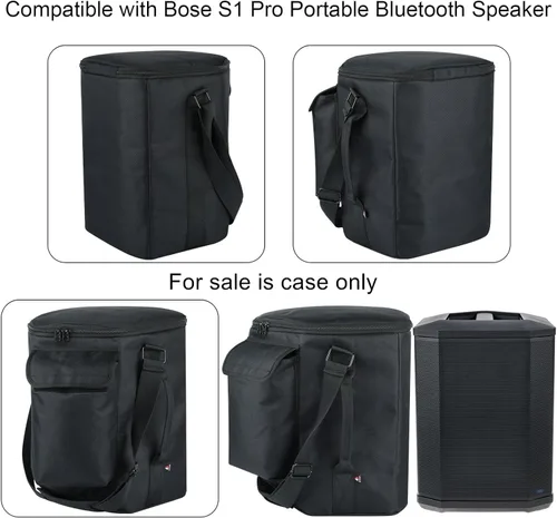 Miniatura 2 de Funda de transporte de viaje para Bose S1 Pro/Bose S1 Pro+, funda deslizante con correa para el hombro y bolsillo para accesorios, soporte portátil