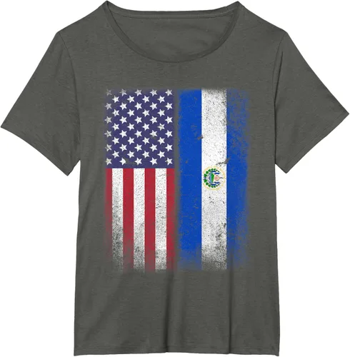 Miniatura 20 de Salvadoran American Flag El Salvador Salvadorean Salvadorian T-Shirt for Women Kids Men