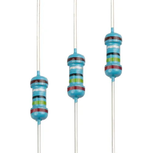Miniatura 54 de 100pcs 1 ohm Resistor 1/4w (0.25 W) Resistencia fija de película metálica de tolerancia ±1%, múltiples valores de resistencia opcional