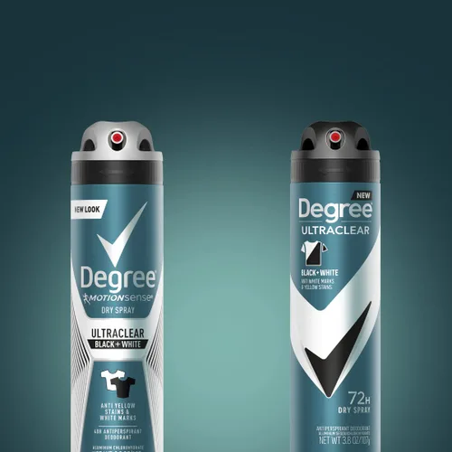 Miniatura 9 de Degree Desodorante Antitranspirante para Hombres en Aerosol Seco Negro + Blanco Protege de las Manchas de Desodorante Antitranspirante para Hombres